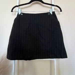 I.N.C. Mini Wool Skirt with Pinstripes and Pockets Size 4